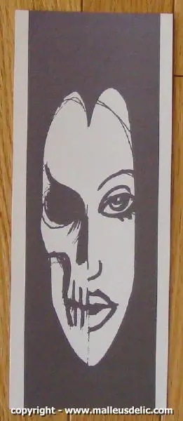 2004 "Skull Woman" Silkscreen Handbill by Malleus